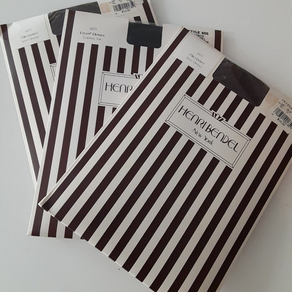 Henri Bendel NYC vintage pantyhose 3 pair - Never used